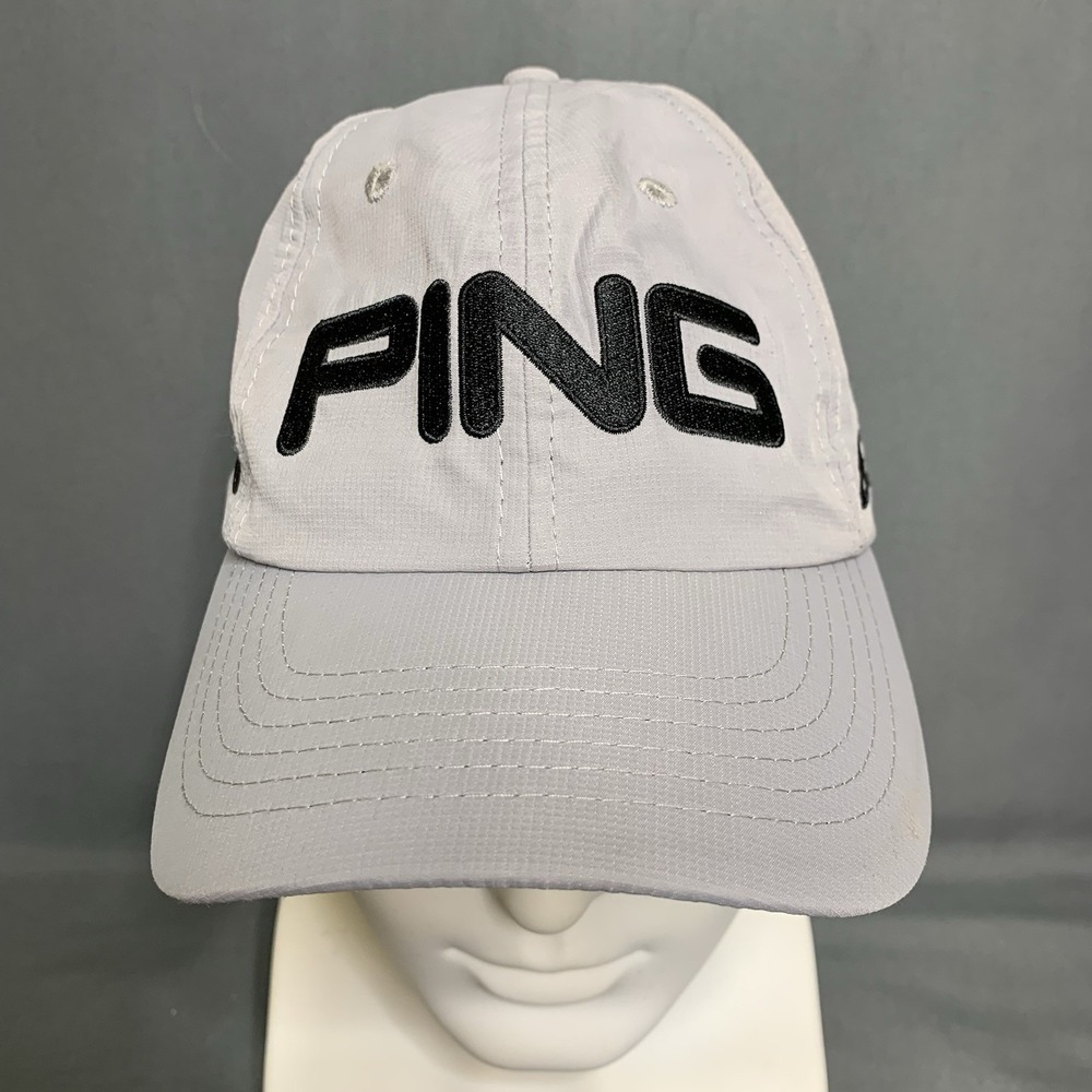 Ping G30 Hat Size Strap Back Gray Polyester Cap Golf Outdoors